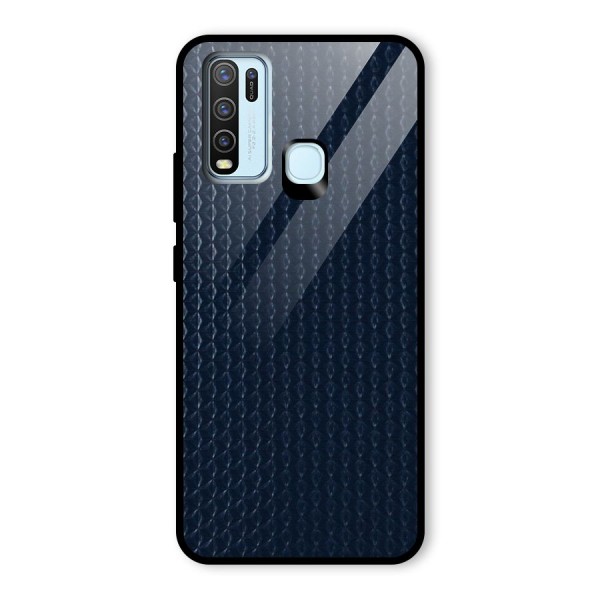 Blue Pattern Glass Back Case for Vivo Y50